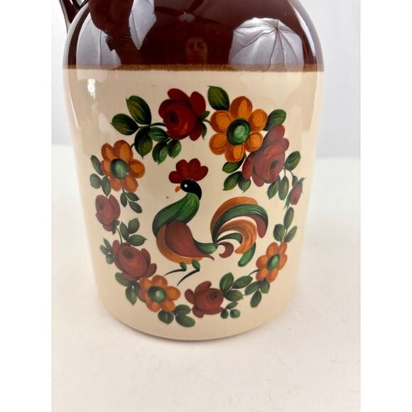 VTG Stoneware Jug Handle - Rooster Design Rustic Farmhouse Decor - Picture 12 of 12